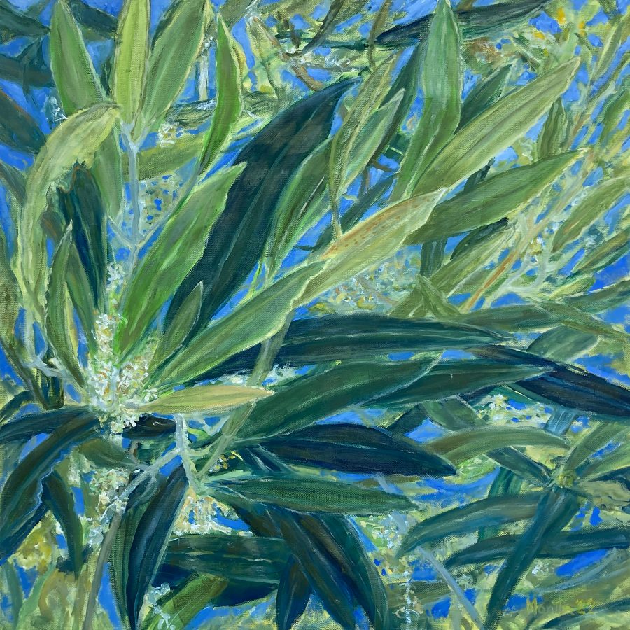 Blühender Olivenzweig Ölgemälde Martyna Faupel Blühender Olivenzweig Ölgemälde Martyna Faupel