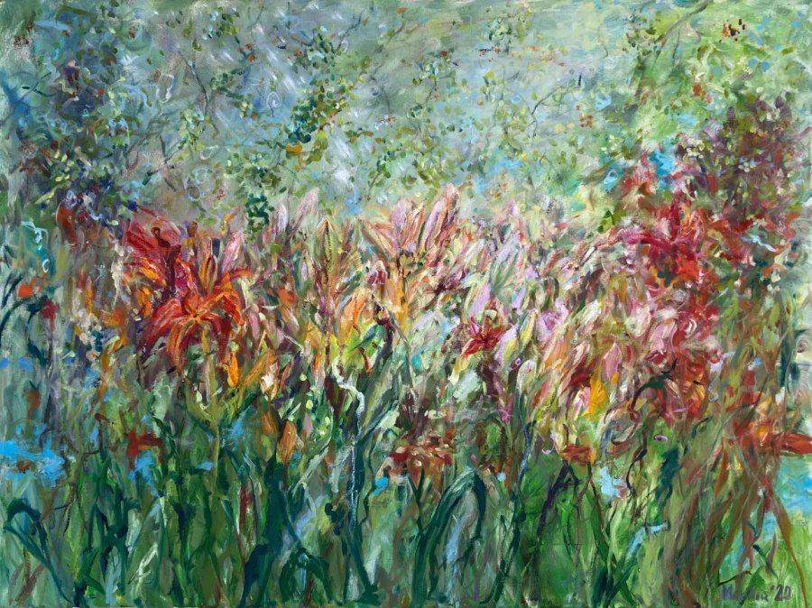 Lilienwiese Ölgemälde Martyna Faupel Lilienwiese Ölgemälde Martyna Faupel