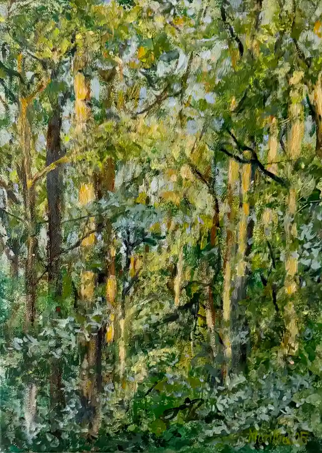 Frankfurter Stadtwald Ölgemälde Frankfurter Stadtwald Ölgemälde